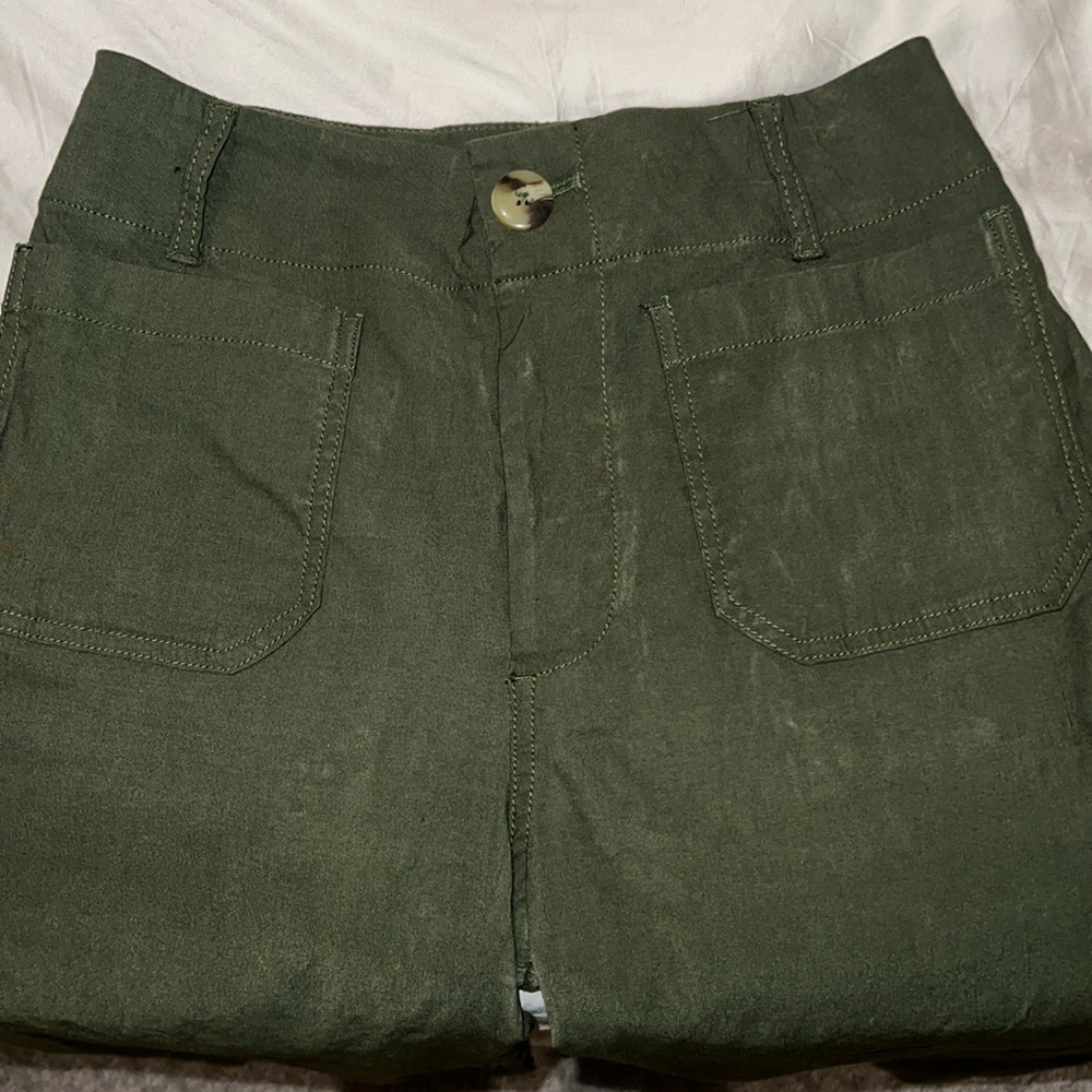 Olive green Maeve by Anthropologie pants